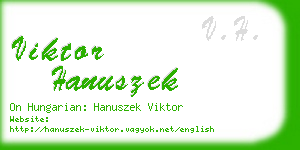 viktor hanuszek business card